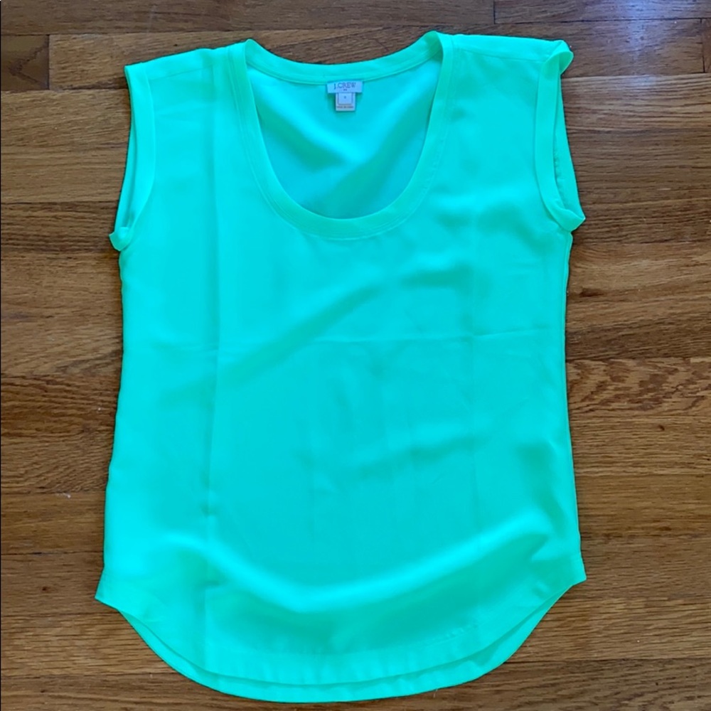 J crew factory green blouse